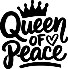 Queen Of Peace Crown Design