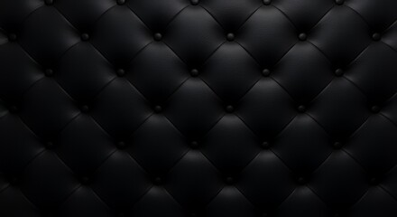 Intricate, black leather upholstery texture design.