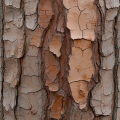 Striking Close-up of Detailed Tree Bark Pattern and Texture for Backgrounds