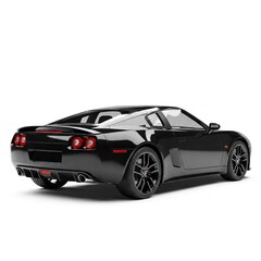sports car isolated on white