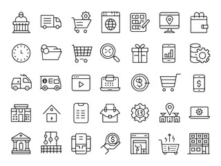 Purchasing Manage Icon Enhances Supply Chain Efficiency.eps