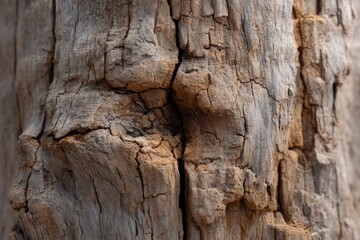 Close-up of Textured Tree Trunk