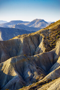 Mountain view. Tabernas desert in Spain
