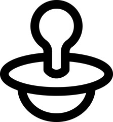 Pacifier line icon