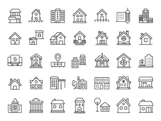 Fototapeta premium Real Estate Icon Connects Buyers and Sellers.eps