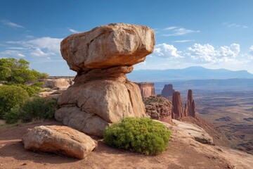 Delicate Arch Rock Formation in Canyonlands National Park