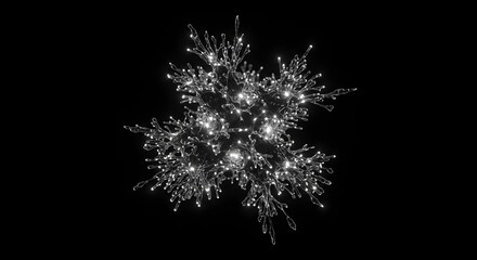 Intricate Network A Mesmerizing Abstract Visualization of Interconnected Points and Lines