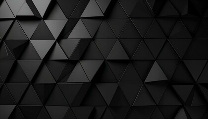 Fototapeta premium Abstract black triangle pattern background. Ideal for modern designs, presentations, and websites.