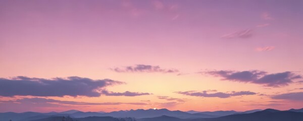 Fototapeta premium Soft pastel pink, blue, yellow gradient Fuzzy sunset sky effect , faded, whimsical, cotton candy