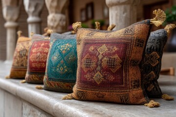 Decorative Pillows with Tassels