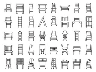Ladder Chair Lin Elegant Line Art