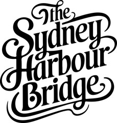 Obraz premium Sydney Harbour Bridge Logo Design