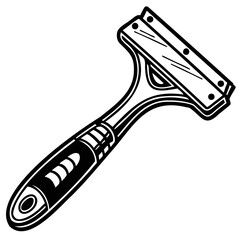 Find professional window cleaning squeegee tool for glass surfaces and effective cleaning equipment here now isolated on transparent background