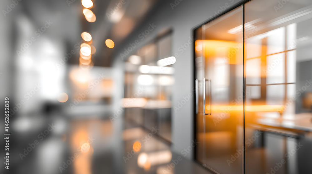 Aufkleber dynamic office environment with blurred background modern workspace focus on productivity