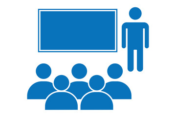 Meeting room, discussion, business conference, support group outline icon. Line sign group of three people sitting at table. meeting room icon.
