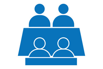 Conference Room Meeting Icon, business meeting icon. meeting room icon.