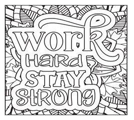 Motivational Quotes Coloring Pages For Adutls
