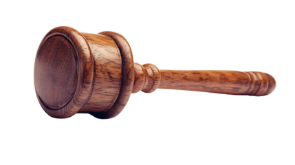 Wooden Gavel – High-Resolution Transparent PNG for Legal and Auction Design


