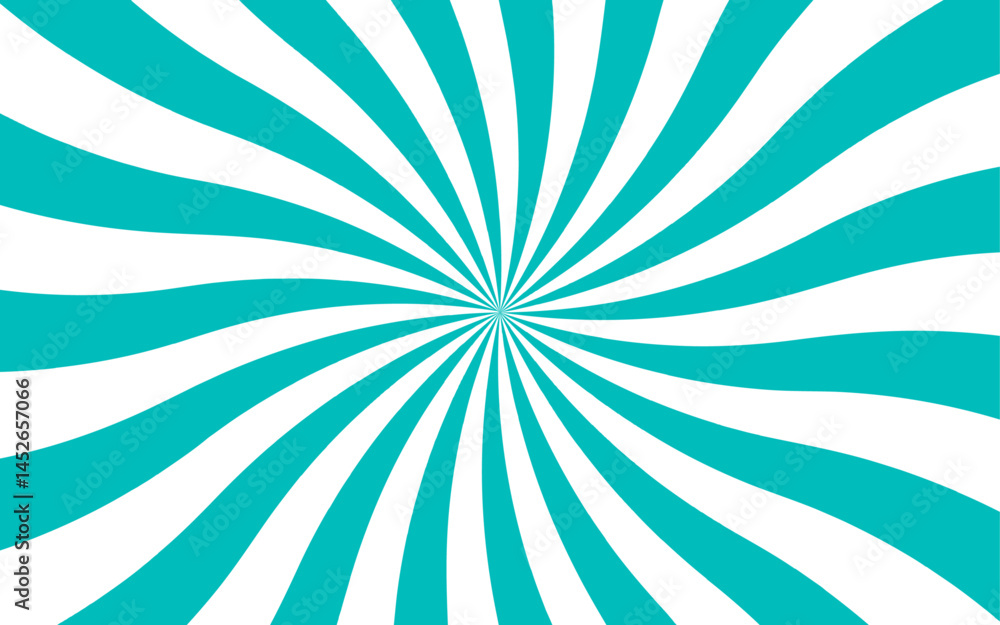 Poster Abstract  dynamic radial burst pattern with alternating red and white spiraling rays. Vintage and eye catching aesthetic suitable for pop-art backgrounds, posters, and visual illusions. 