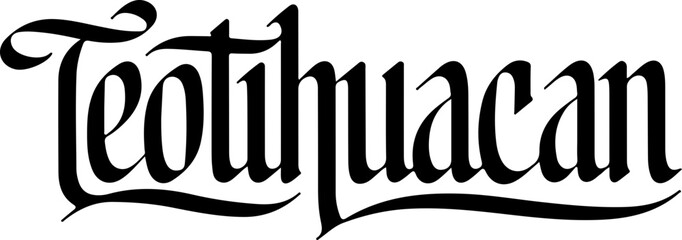 Teotihuacan City Ancient Script Design