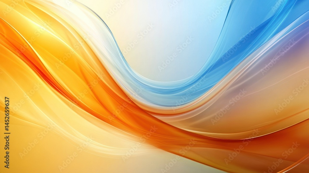 Poster colorful gradient abstract background with smooth transitions and empty space for mockup, wallpaper 