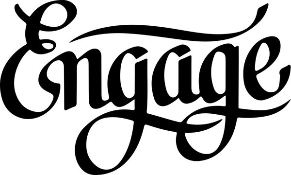 Engage Now Bold Script Typography