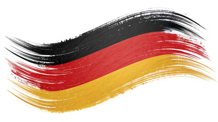"Modern German Flag in Artistic Form"