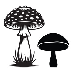 Mushroom Silhouette vector
