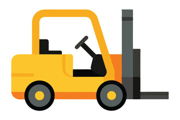 Naklejka premium Illustration of a Colorful Forklift Truck used in Warehouse or Factory