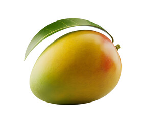 mango fruit with leaf PNG