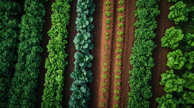 visual contrast of mono-crop and multi-crop land use on neighboring agriculture lands