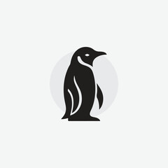 silhouette of penguin