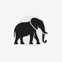 silhouette of elephant