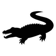 crocodile silhouette design image