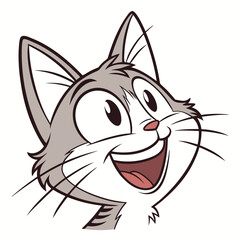 Funny Cat Head Adobe Illustrator Artwork
