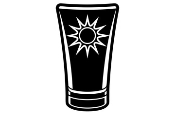 vector illustration of a glass of water