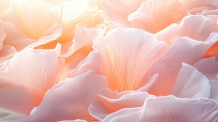Obraz premium A stunning close-up of overlapping layers of soft pink cherry blossom petals