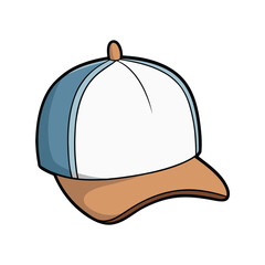 Cap vector illustration, stylish headwear design, fashion accessory, sports, and casual wear