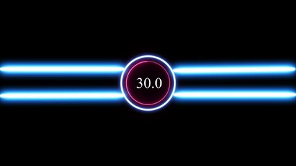 Abstract Futuristic Technology Background with Digital number timer concept and countdown. Futuristic modern clock face with a set of glowing digits. HUD user interface with technology stopwatch. - Powered by Adobe