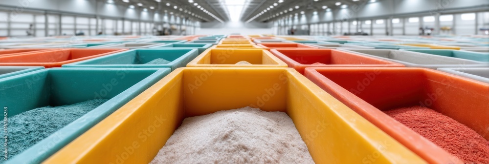 Aufkleber minimalist supply chain visualization vibrant modular industrial storage showcasing advanced logisti