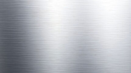 Brushed Metal Texture: Reflective Silver Surface with Horizontal Grain and Soft Lighting for Industrial Design and Technology Projects (Full Frame)   