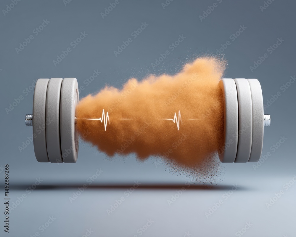 Aufkleber Digital Fitness Revolution Dynamic HIIT Performance Metrics Visualized Through Innovative Motion Design - Athletic Performance Optimization Technology