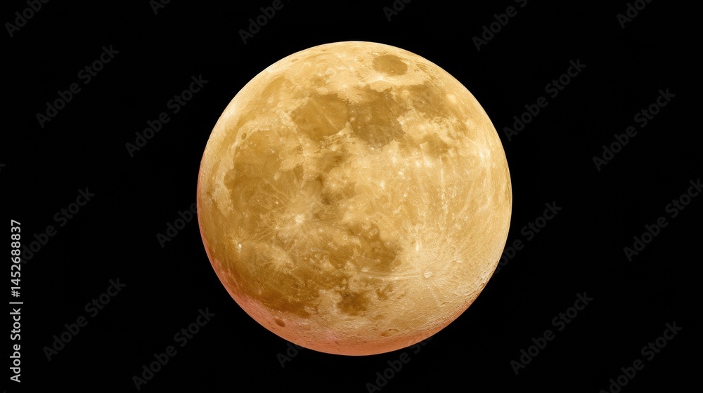 Poster celestial precision ultra-high resolution full moon visualization - astronomical storytelling for di