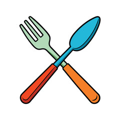 Cutlery vector illustration, set of forks, knives, and spoons for dining, kitchenware, and table setting