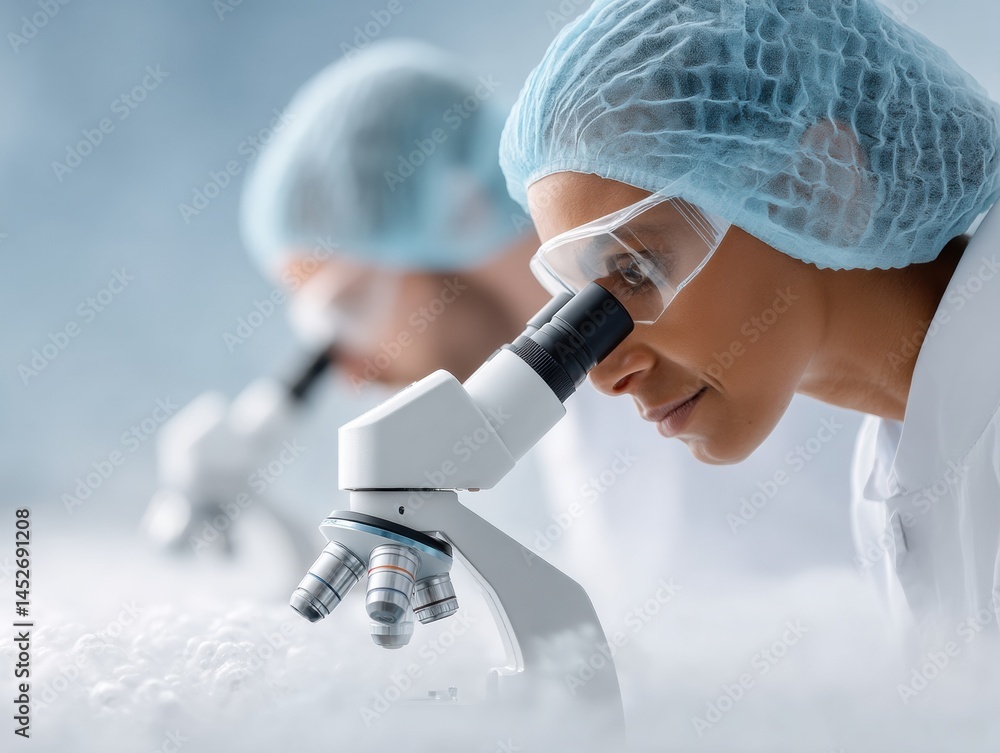Poster precision veterinary science next-gen research professionals exploring breakthrough diagnostics with