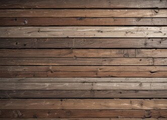 Obraz premium Distressed wood grain, horizontal planks, faded paint, faded, rustic
