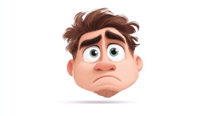 Sad Cartoon Character Face