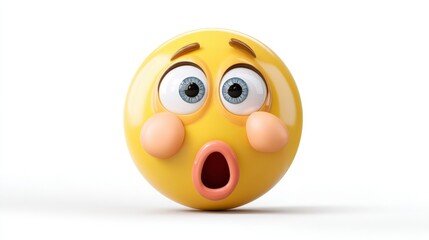 Expressive Shocked Yellow Emoji