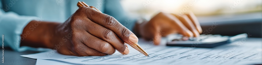 Leinwandbilder Precision Financial Analytics Gen Z Professional Performing Data-Driven Audit with Minimalist Tech Workflow - Corporate Compliance Insights for Digital Transformation Era