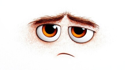 Sad Cartoon Character Eyes